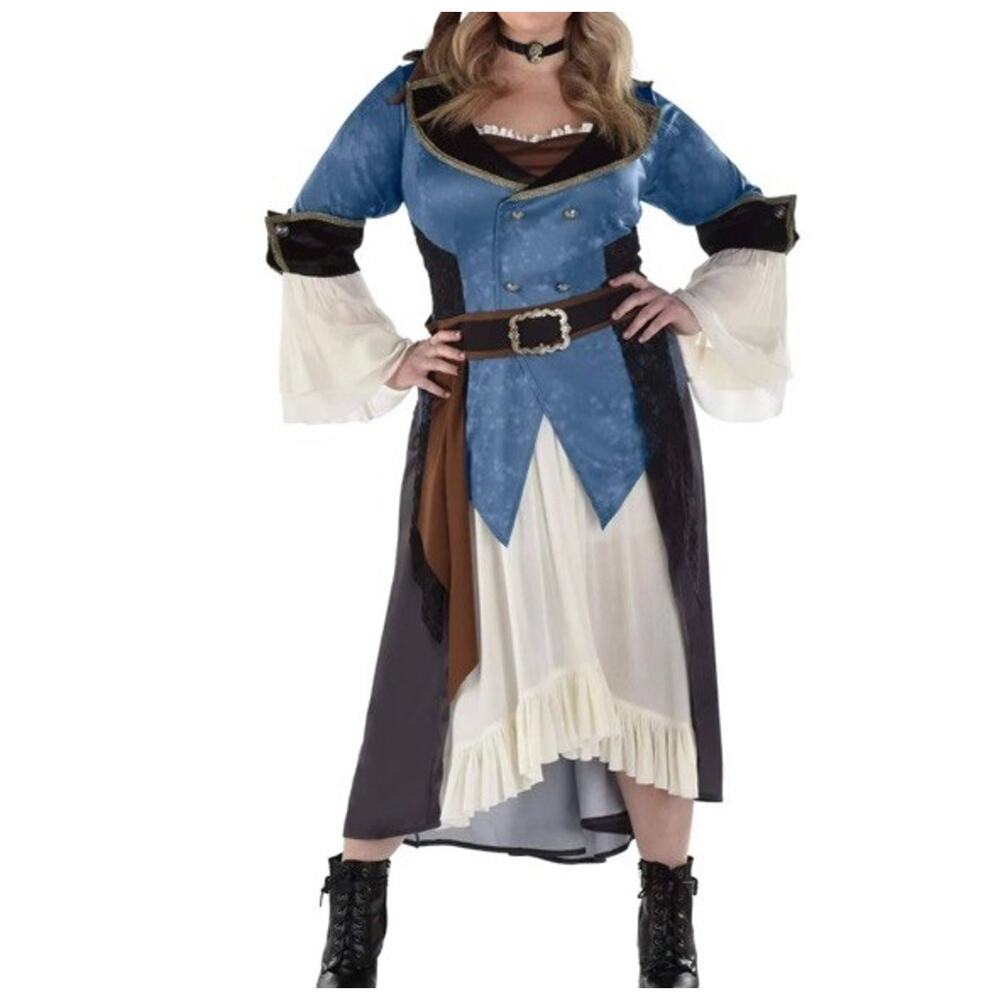 Womens Pirate Wench Gypsy Costume XS/S‎ Halloween Oktoberfest Vixen Swashbuckler